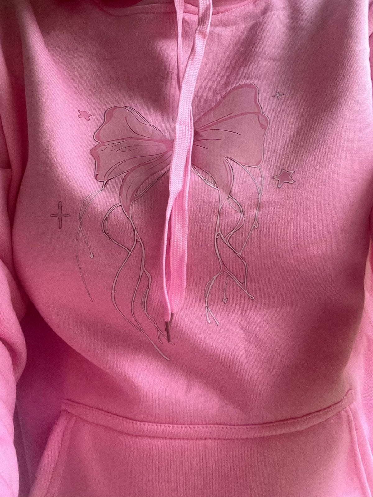 Heart & Bow Oversized Hoodie - Juanita Boutique
