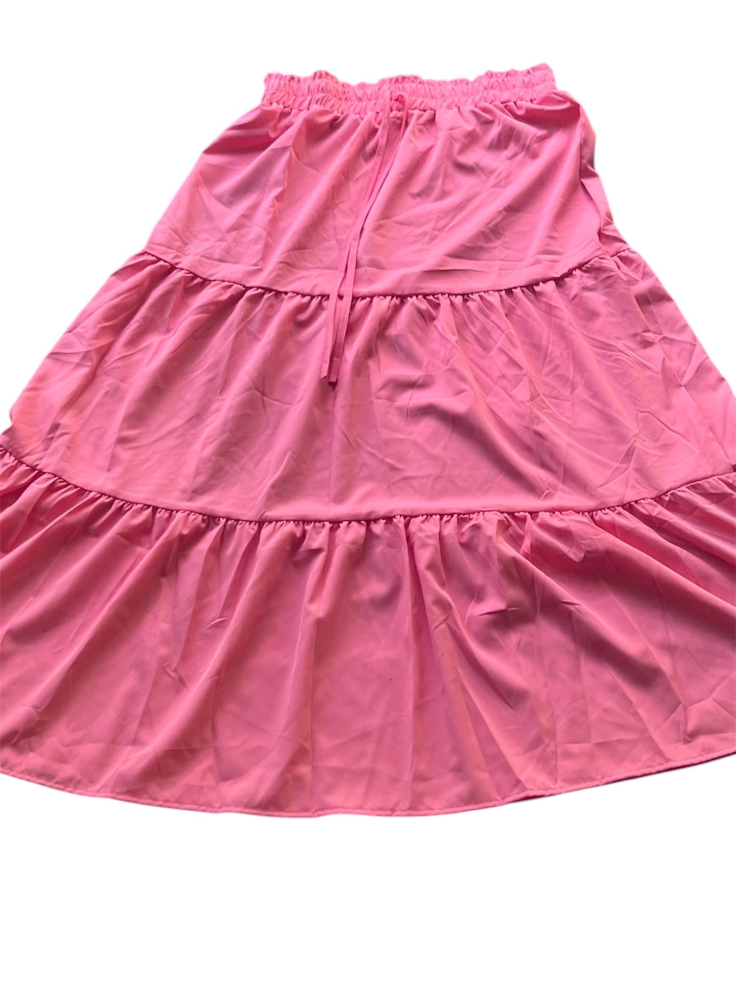 Pink skirt on a white background