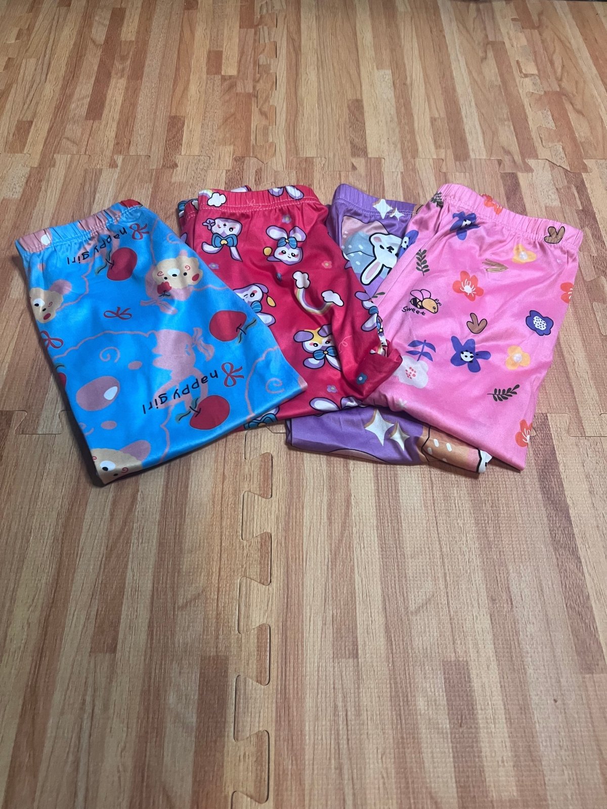 Girls' Cartoon Print 3/4 Pants - Juanita Boutique
