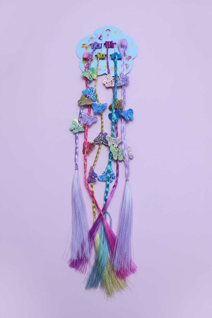 Butterfly Hair Extensions – Set of 6