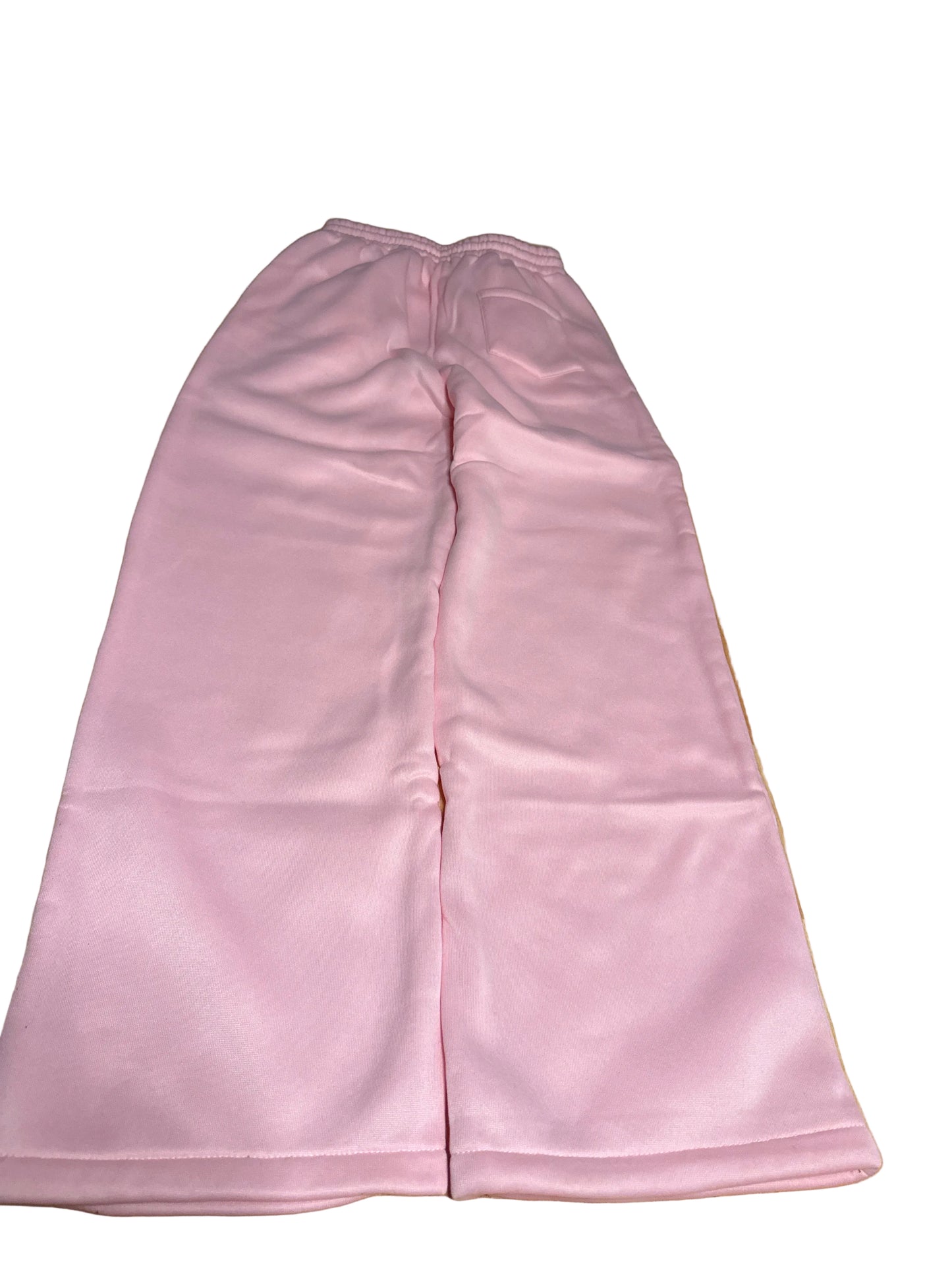 Pink Bow Wide-Leg Sweatpants