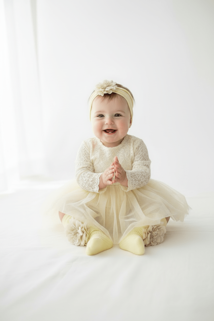 Baby Flower Headband & Socks Gift Set – Yellow - Juanita Boutique