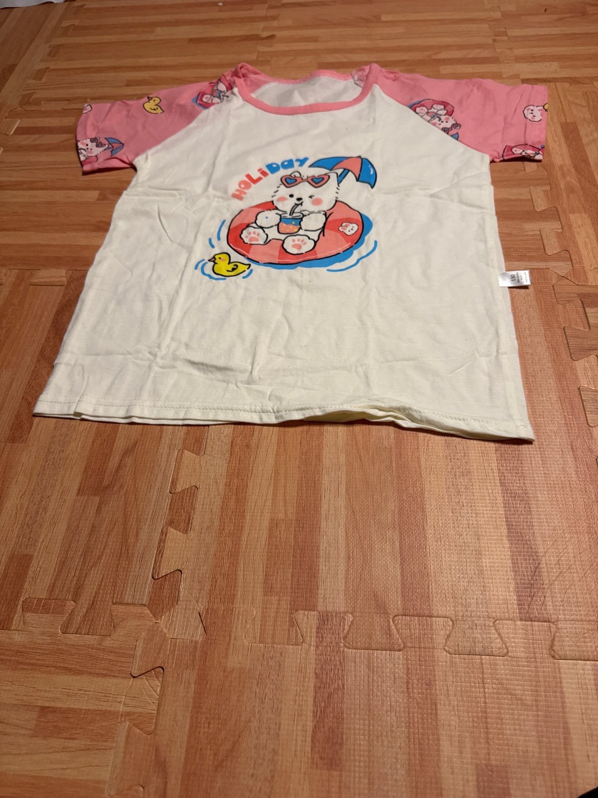 Girls Pink Bear Pyjama SETI have - Juanita Boutique