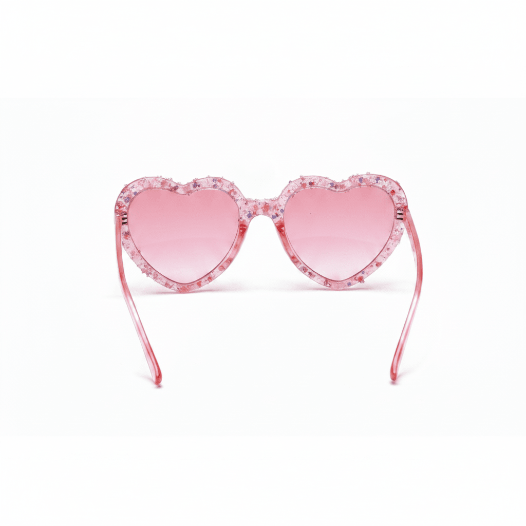 Pink Heart Sprinkle Sunglasses - Juanita Boutique