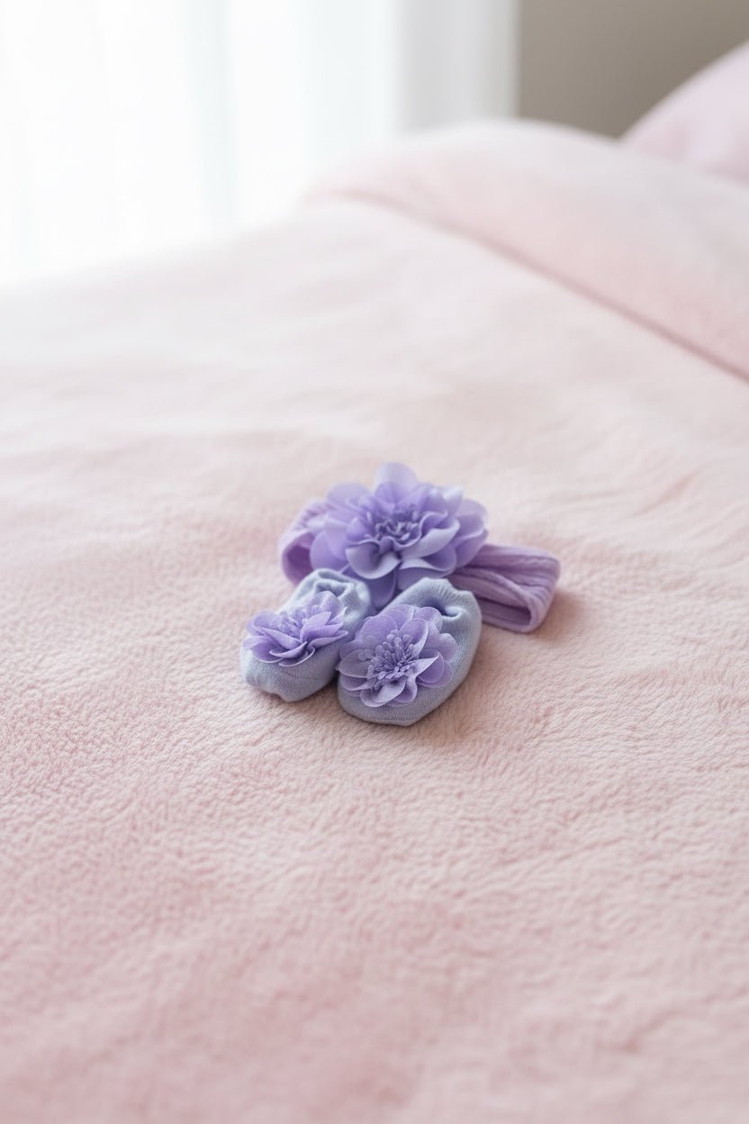 Baby Flower Headband & Socks Gift Set - Juanita Boutique