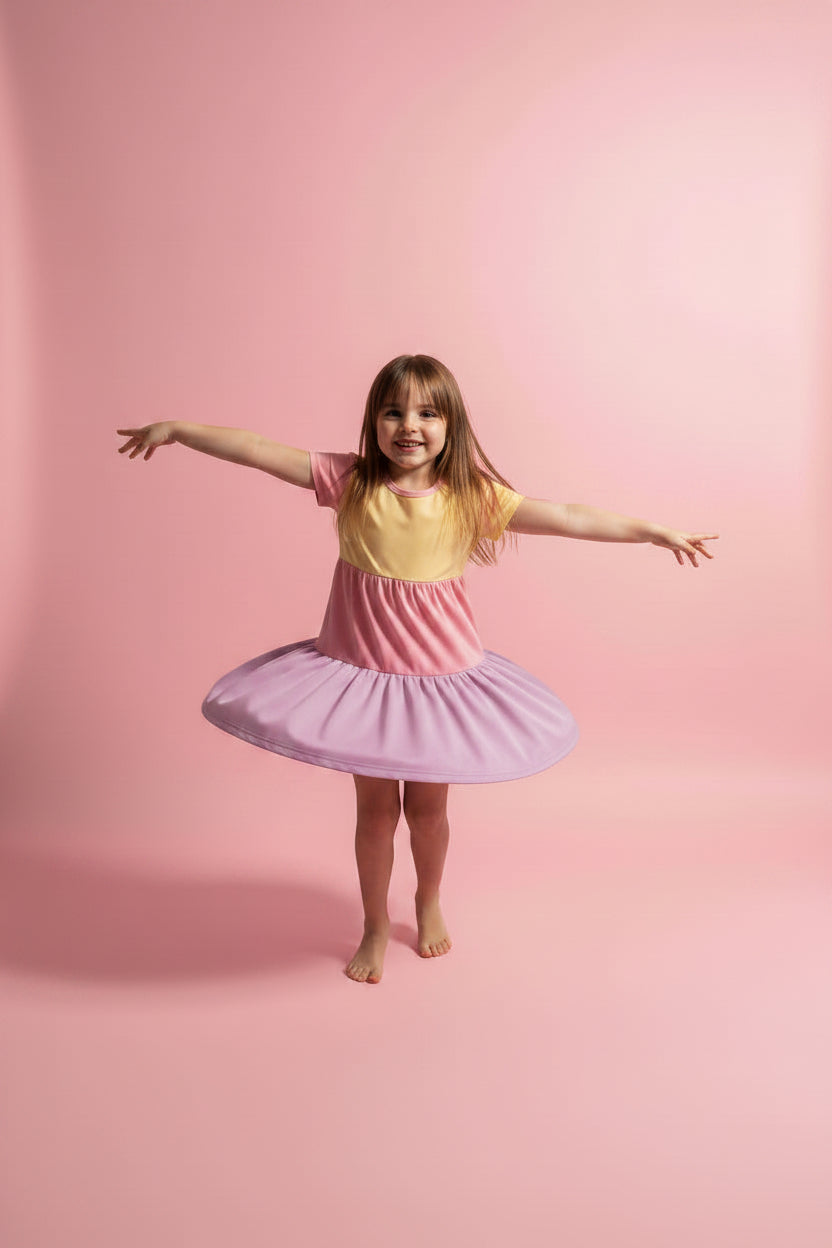Kids Rainbow Casual Dress - Juanita Boutique