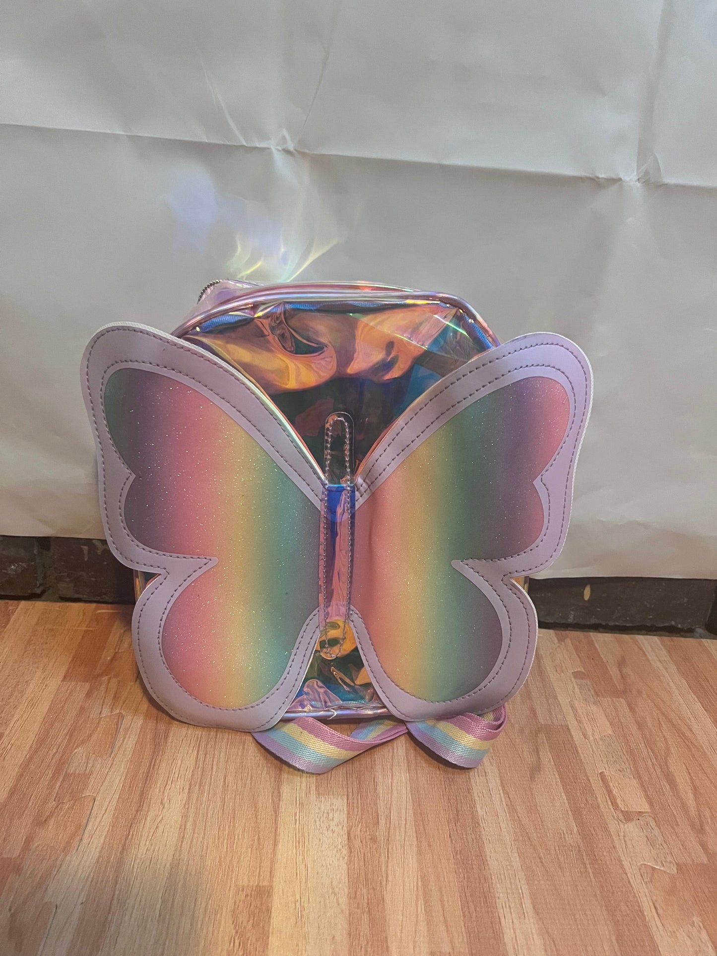 Holographic Butterfly Backpack