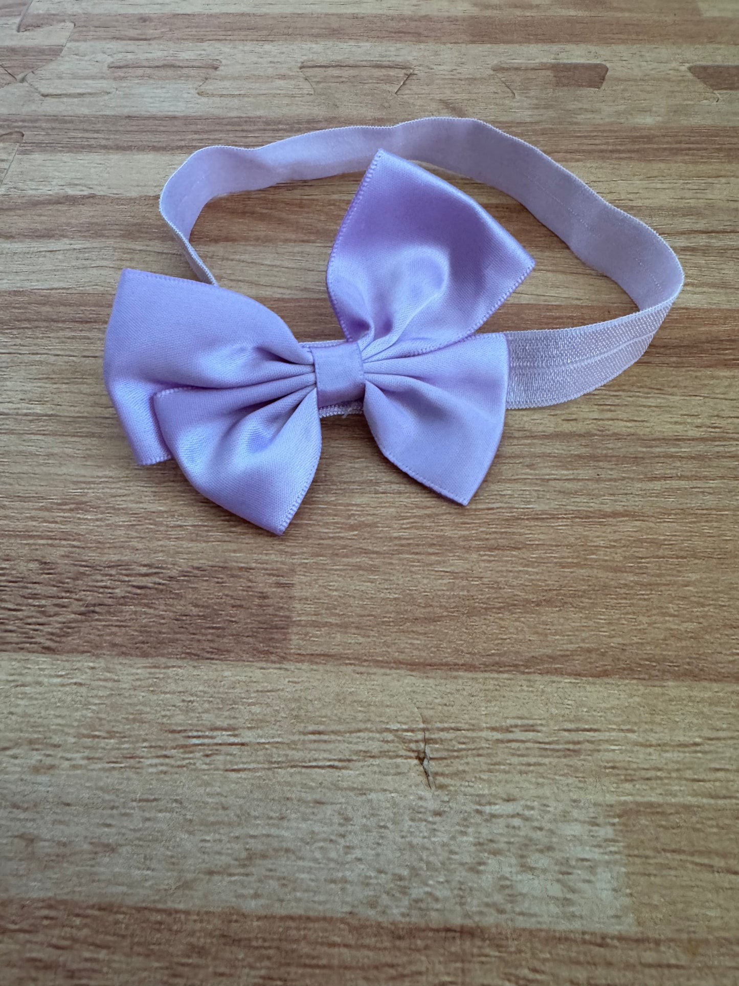 Lavender Bow Socks & Bow Headband Set — 0-6 Months