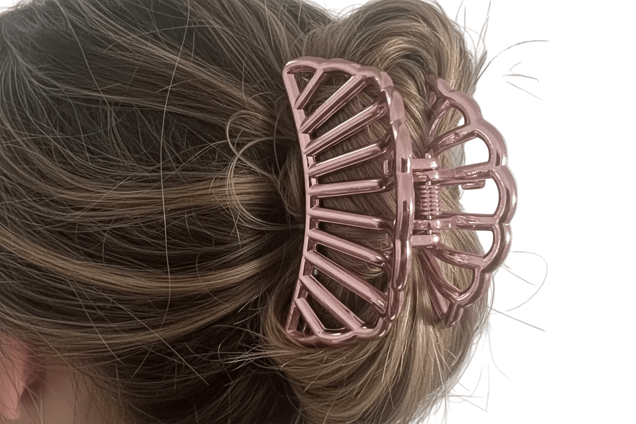 Women's Blush Pink Mini Claw Clip - Juanita Boutique