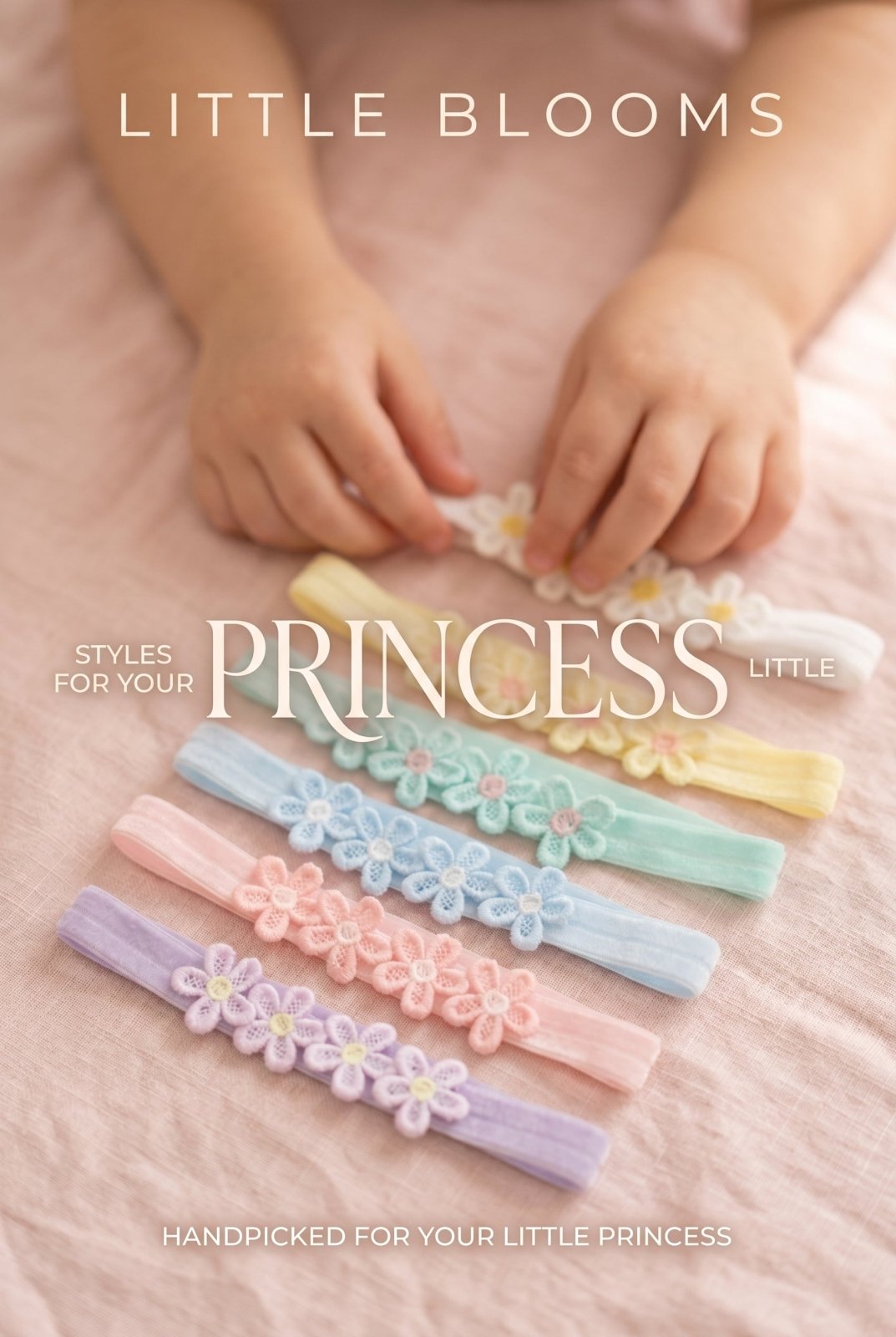 Pastel Flower Headbands – 6 Pack (0–24 Months) - Juanita Boutique