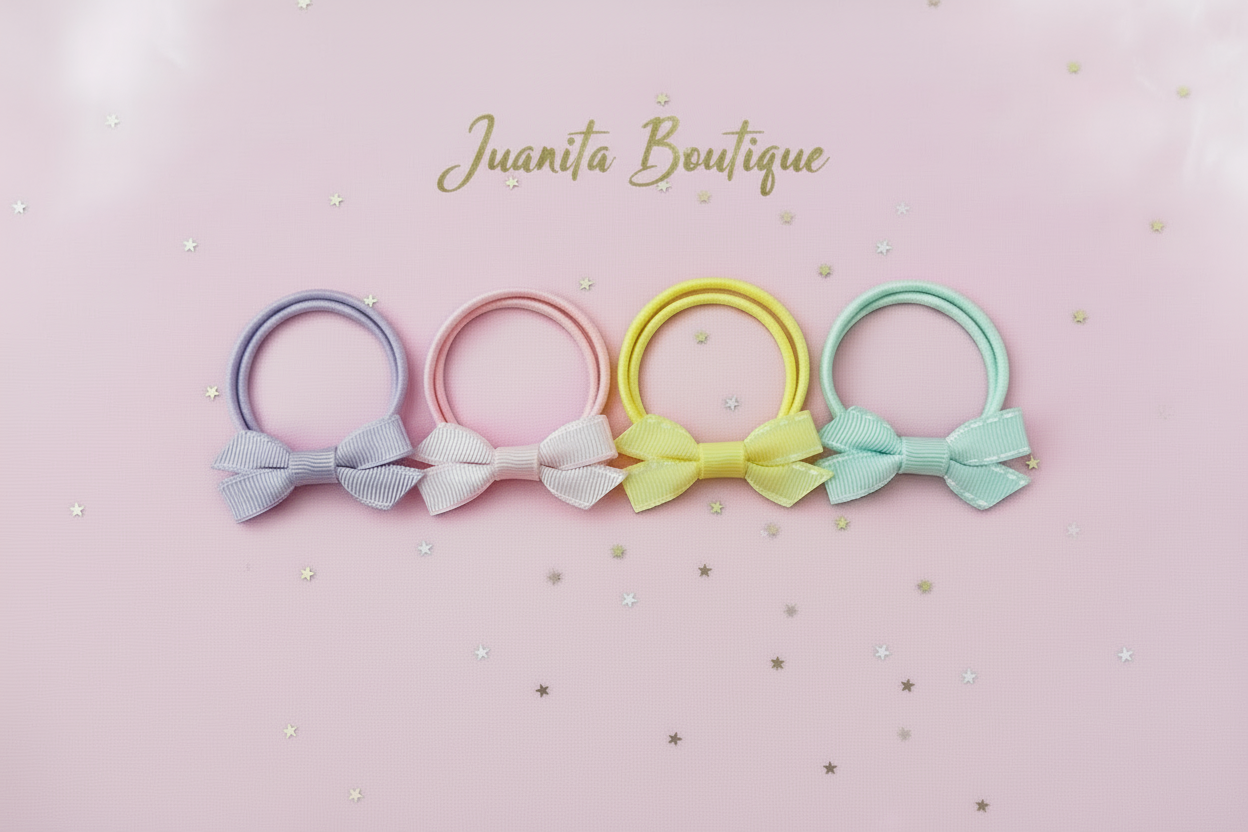 All 4 Bow Hair Ties Real Style