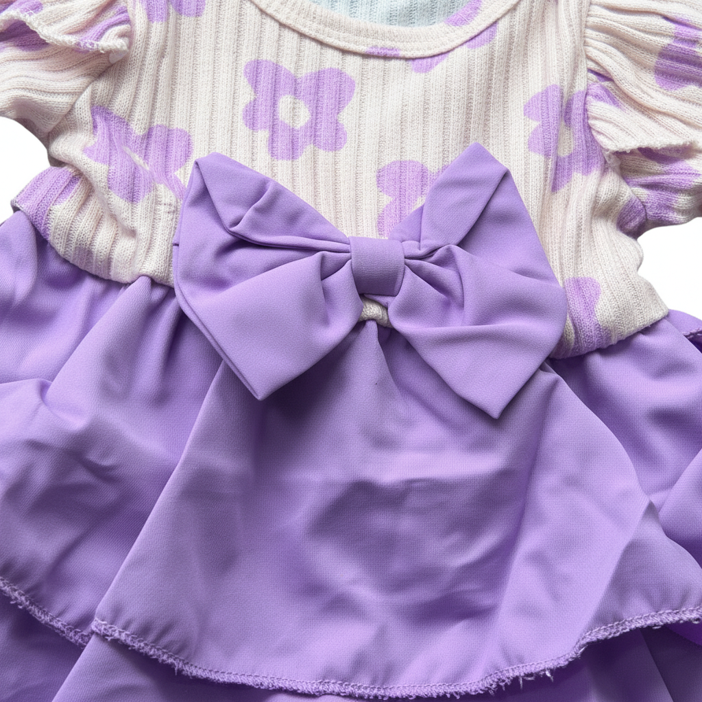 Close-up Ruffle and Bow Detail