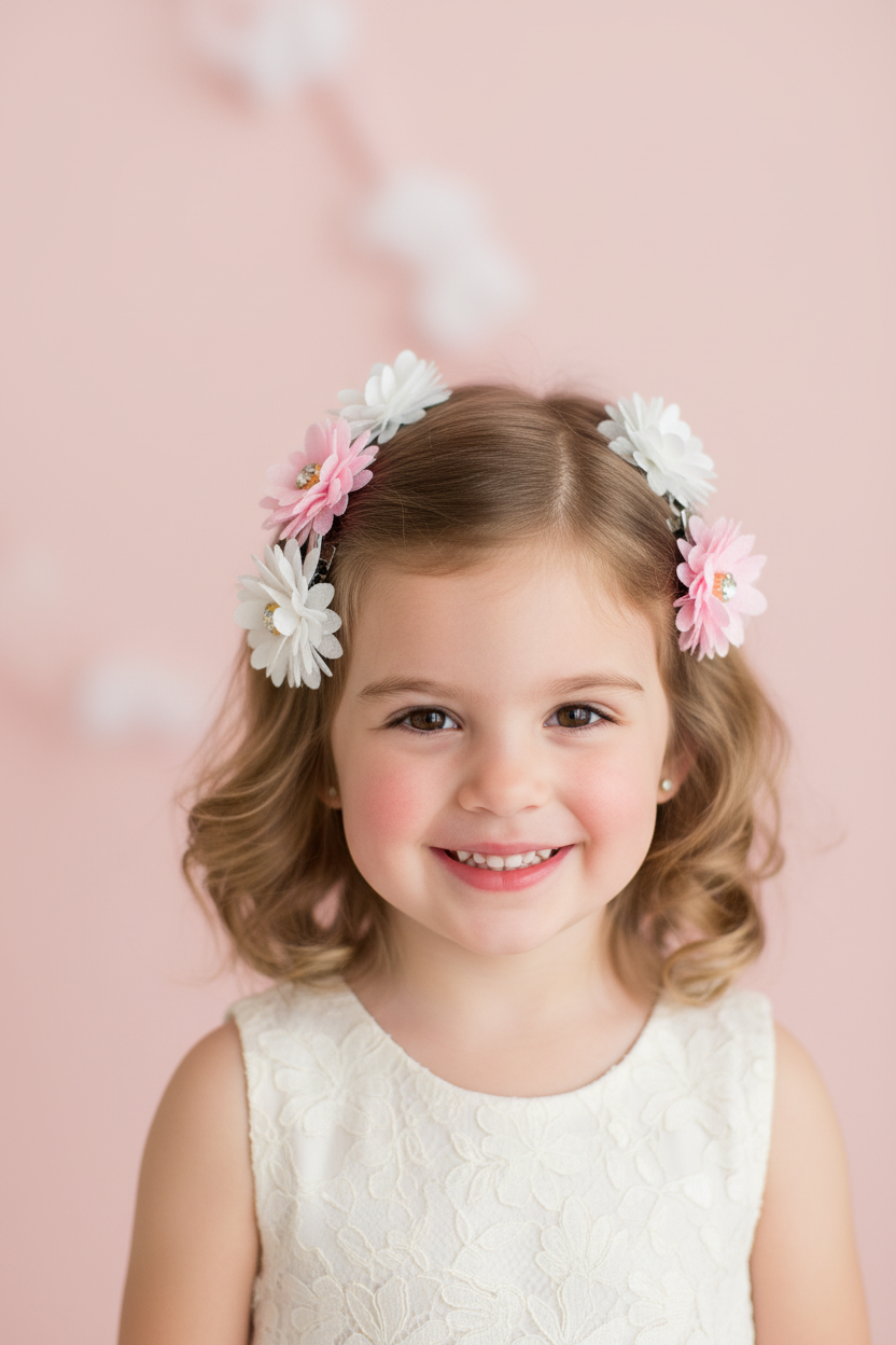 Flower Clips Model Shot