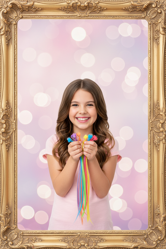 Girl with Hair Extensions
