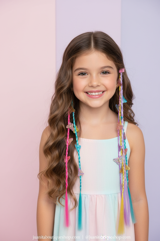 Butterfly Hair Extensions – Set of 6