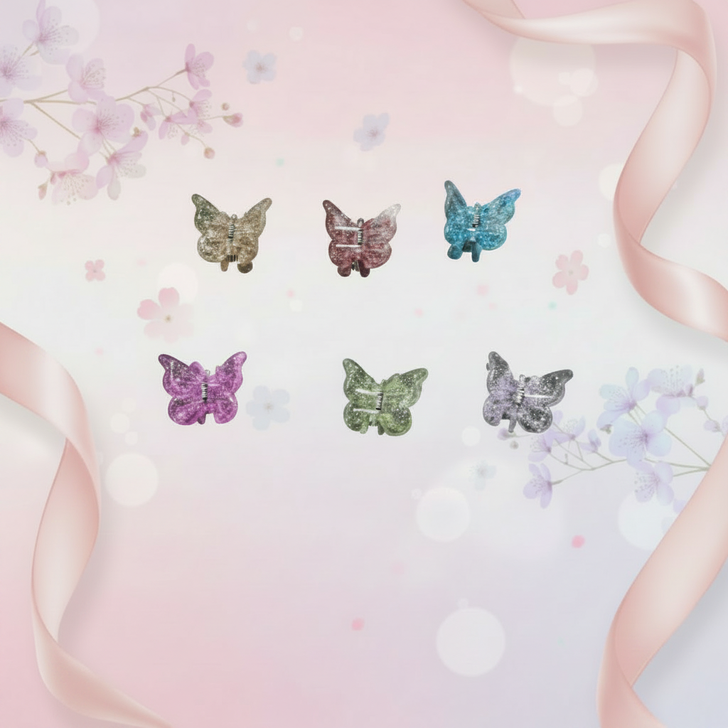 Mini Butterfly Claw Clips Ad