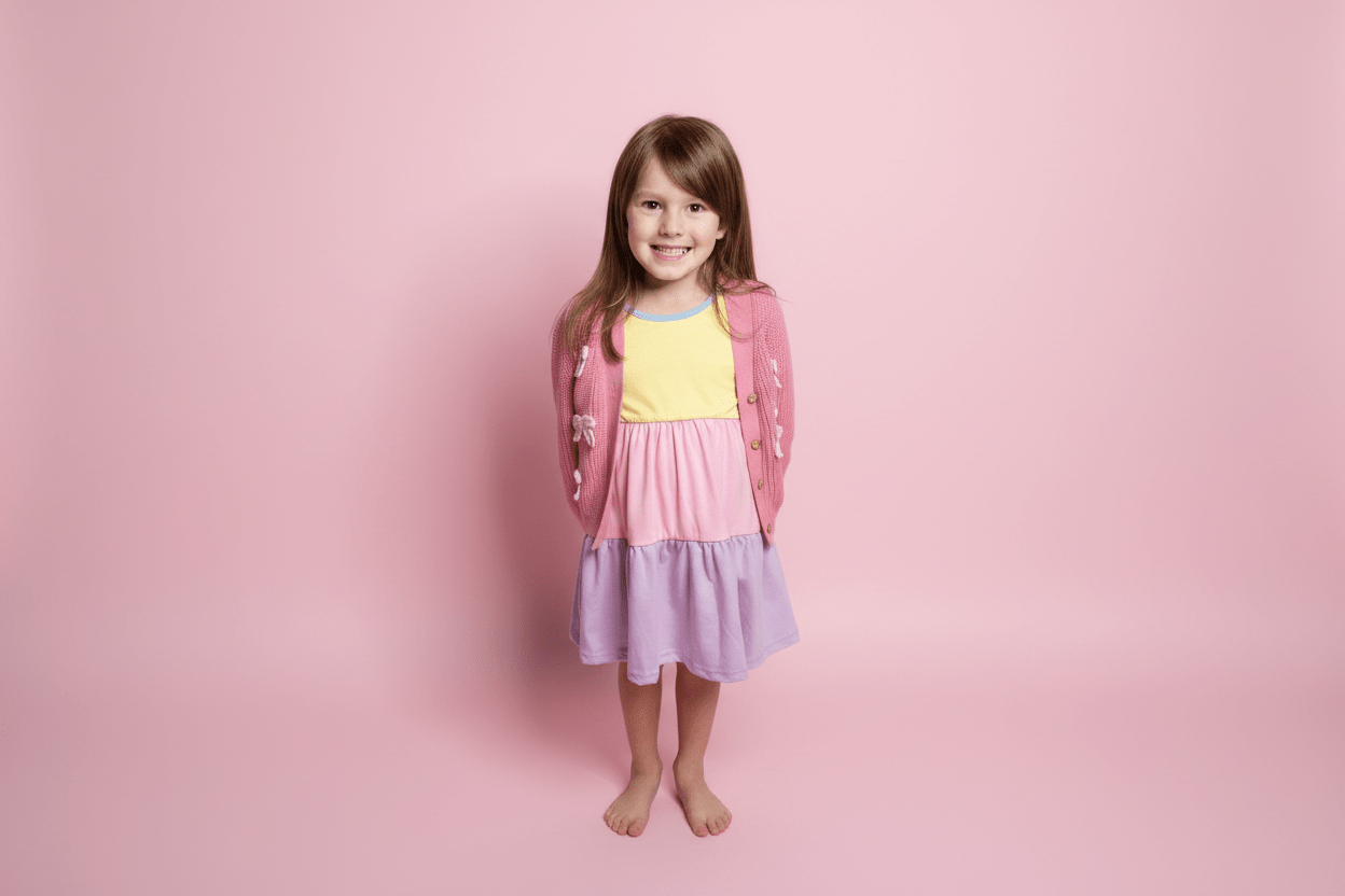 Kids Rainbow Casual Dress - Juanita Boutique