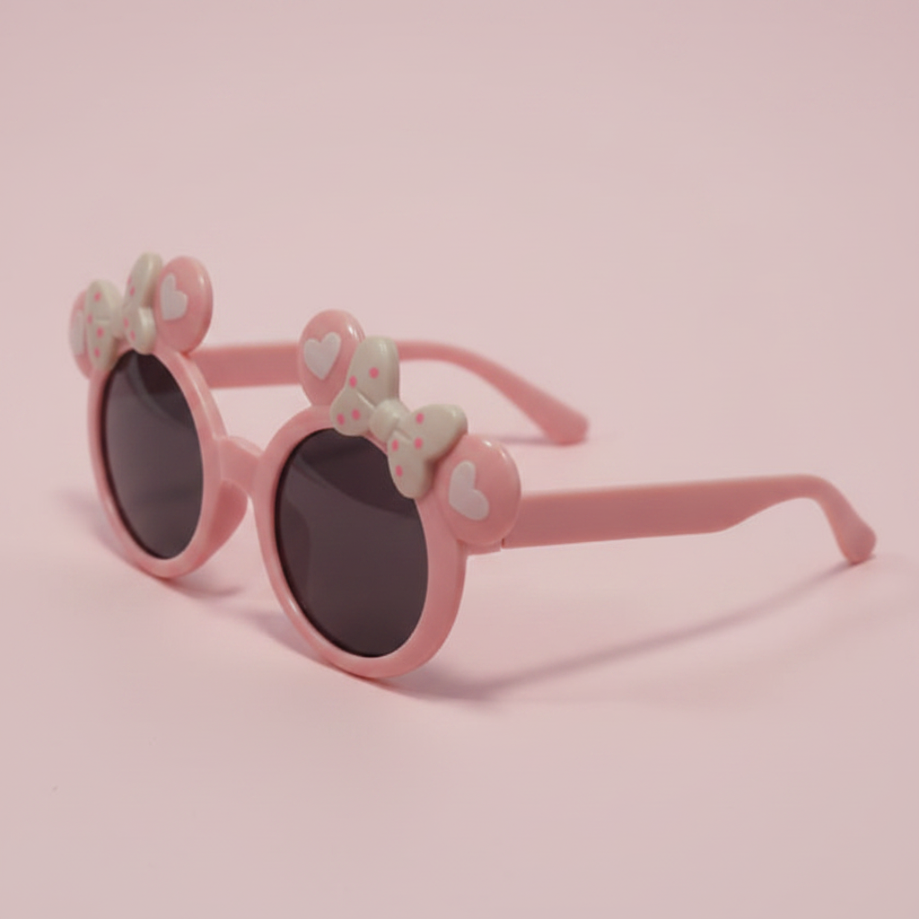 Pink bear sunglasses for kids — Juanita Boutique.