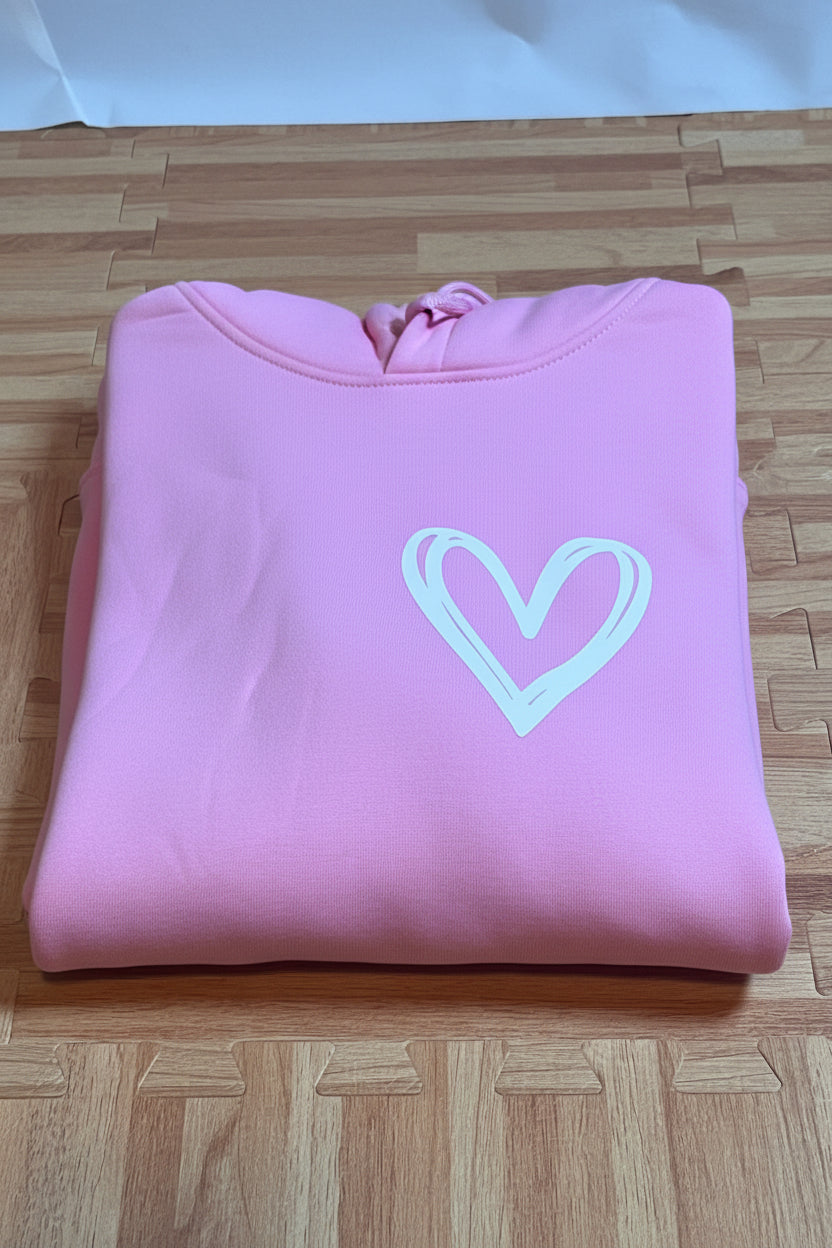 Heart & Bow Oversized Hoodie - Juanita Boutique