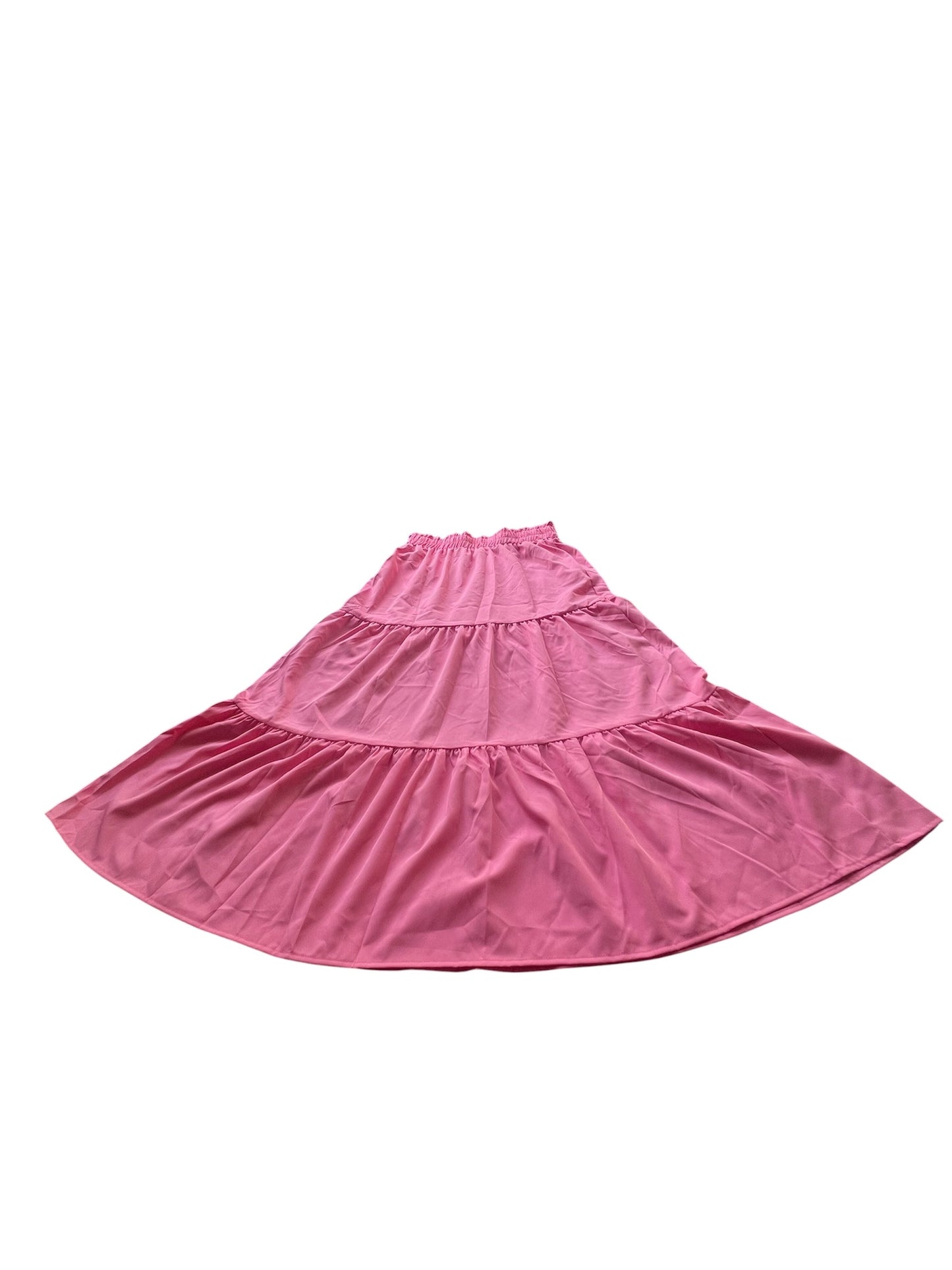 Pink skirt on a white background