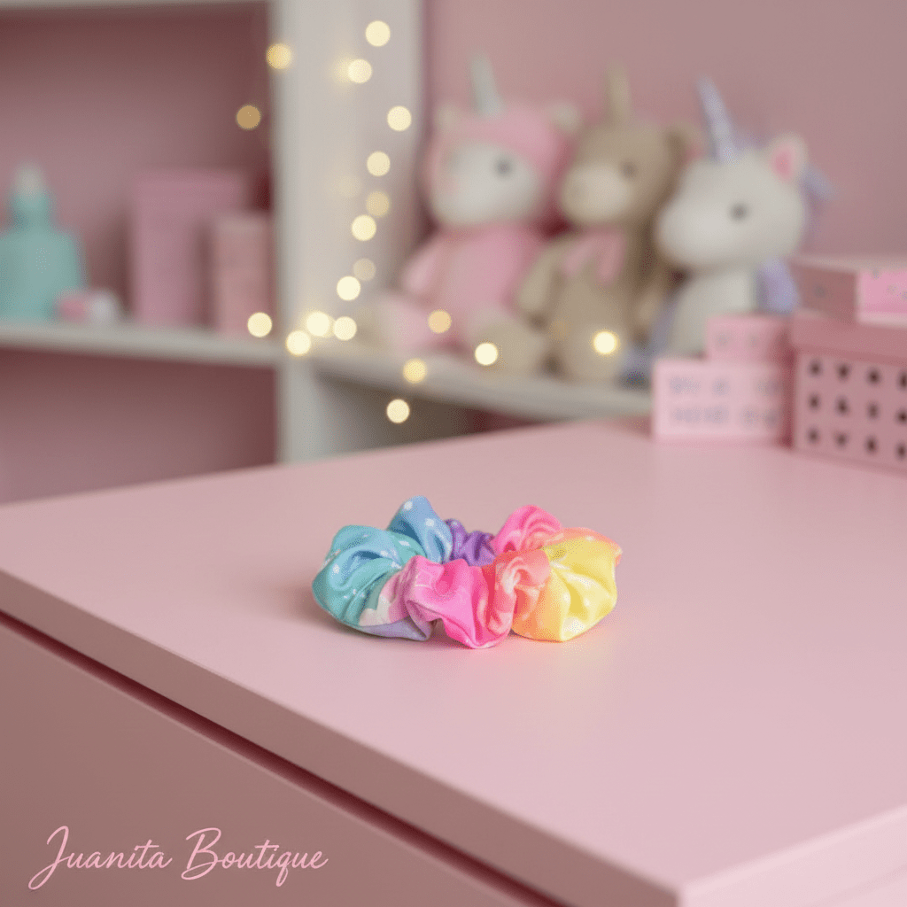 Rainbow Kids Scrunchie - Juanita Boutique