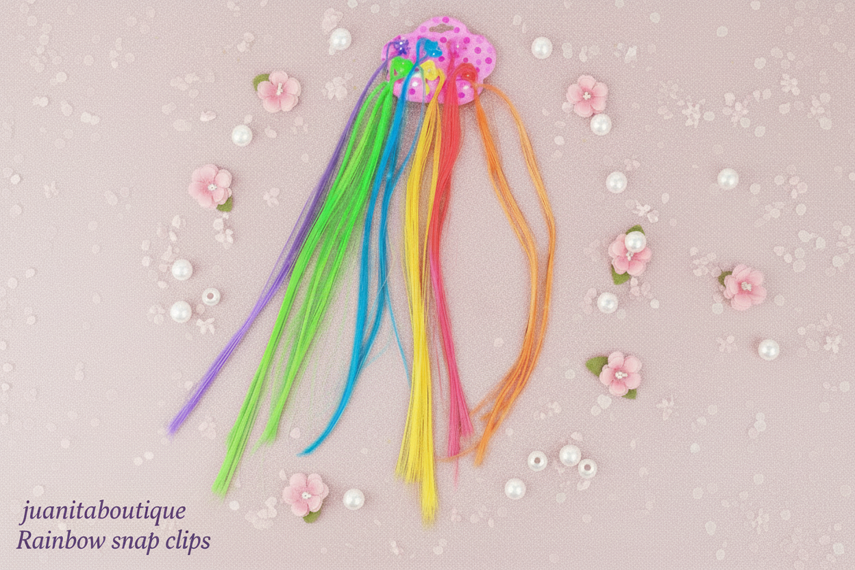 Rainbow Snap Clips - Text Closer to Corner